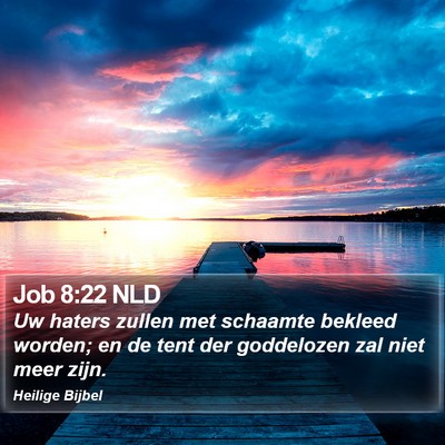 Job 8:22 NLD Bible Verse Image