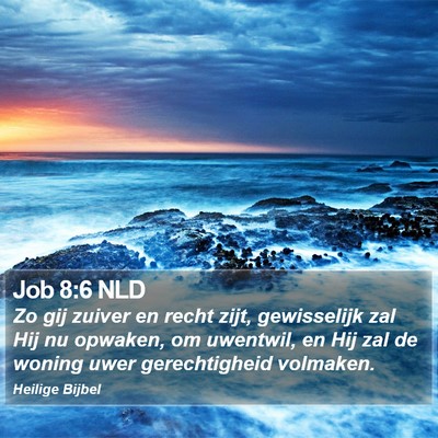 Job 8:6 NLD Bible Verse Image