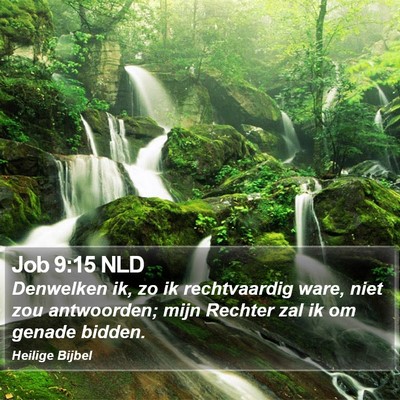 Job 9:15 NLD Bible Verse Image