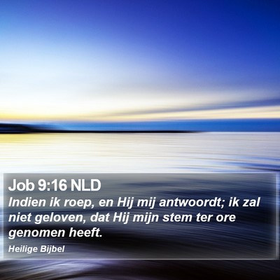 Job 9:16 NLD Bible Verse Image