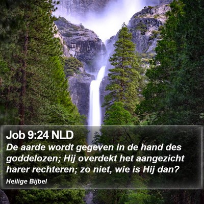 Job 9:24 NLD Bible Verse Image