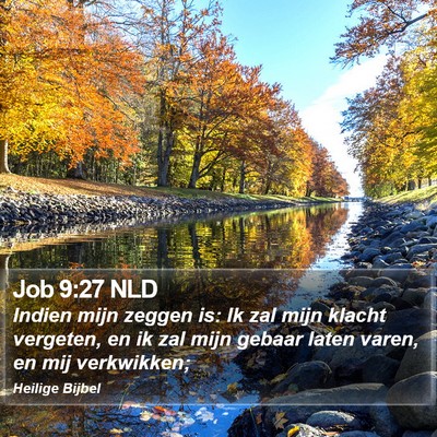 Job 9:27 NLD Bible Verse Image