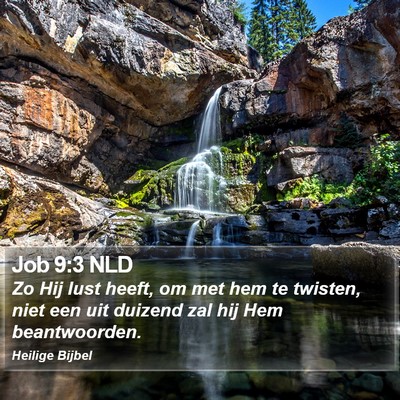 Job 9:3 NLD Bible Verse Image