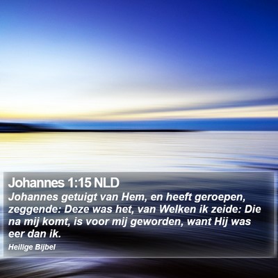 Johannes 1:15 NLD Bible Verse Image