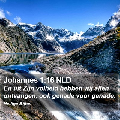 Johannes 1:16 NLD Bible Verse Image