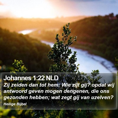 Johannes 1:22 NLD Bible Verse Image