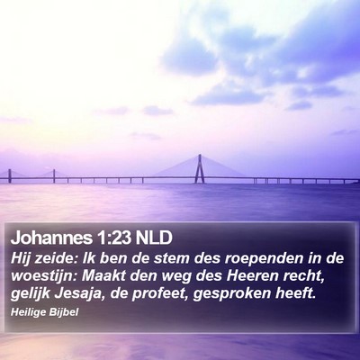 Johannes 1:23 NLD Bible Verse Image