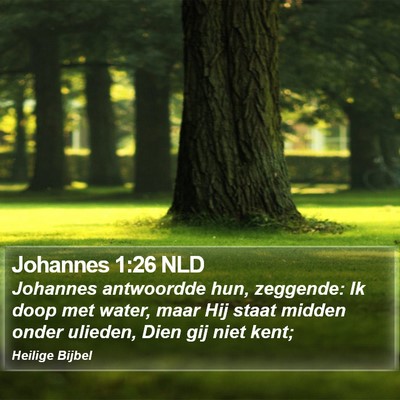 Johannes 1:26 NLD Bible Verse Image