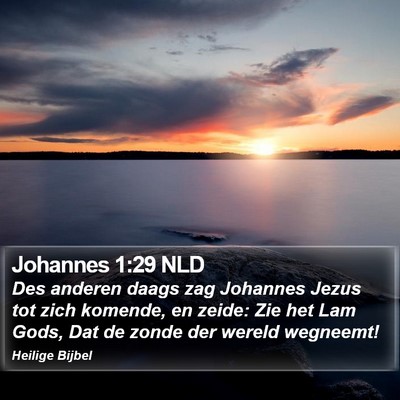 Johannes 1:29 NLD Bible Verse Image