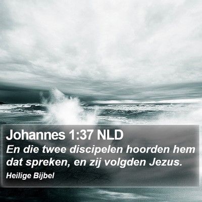 Johannes 1:37 NLD Bible Verse Image