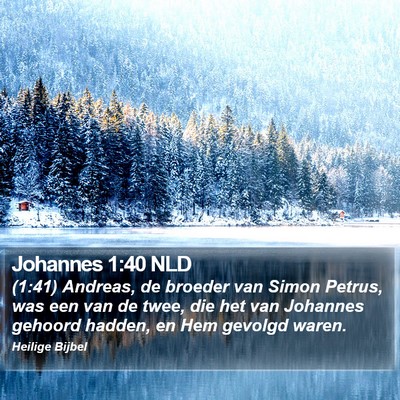 Johannes 1:40 NLD Bible Verse Image