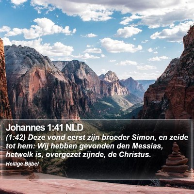 Johannes 1:41 NLD Bible Verse Image