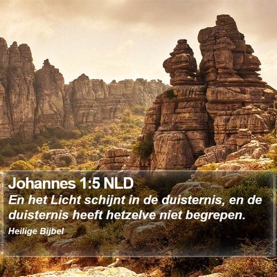 Johannes 1:5 NLD Bible Verse Image