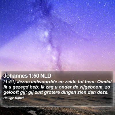 Johannes 1:50 NLD Bible Verse Image