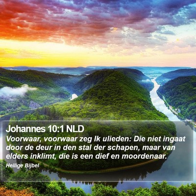 Johannes 10:1 NLD Bible Verse Image