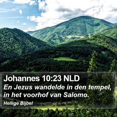 Johannes 10:23 NLD Bible Verse Image