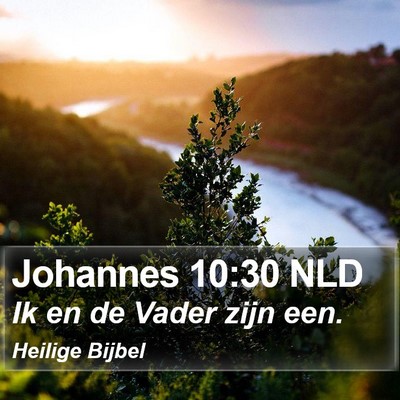 Johannes 10:30 NLD Bible Verse Image