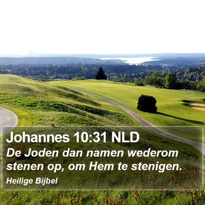 Johannes 10:31 NLD Bible Verse Image