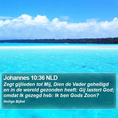 Johannes 10:36 NLD Bible Verse Image