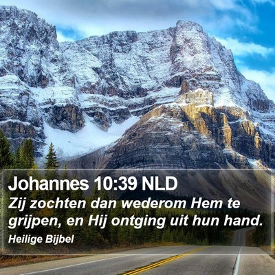 Johannes 10:39 NLD Bible Verse Image