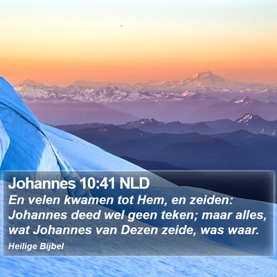 Johannes 10:41 NLD Bible Verse Image