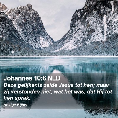 Johannes 10:6 NLD Bible Verse Image