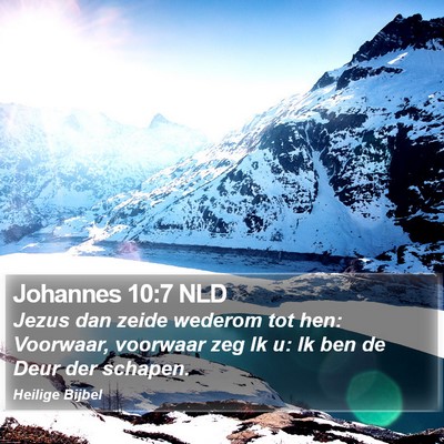 Johannes 10:7 NLD Bible Verse Image