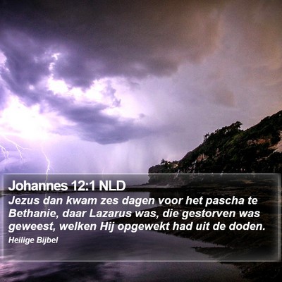 Johannes 12:1 NLD Bible Verse Image