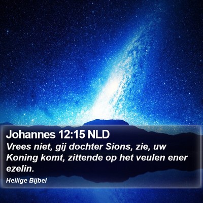 Johannes 12:15 NLD Bible Verse Image