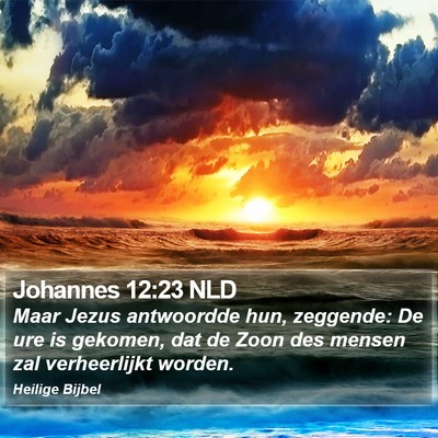 Johannes 12:23 NLD Bible Verse Image