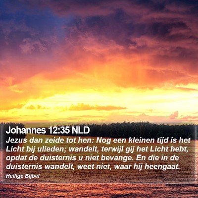 Johannes 12:35 NLD Bible Verse Image