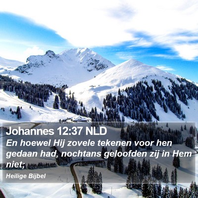 Johannes 12:37 NLD Bible Verse Image