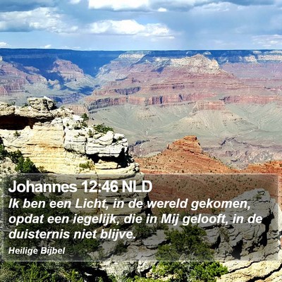 Johannes 12:46 NLD Bible Verse Image