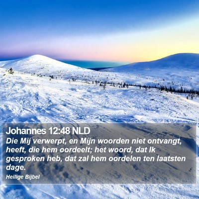 Johannes 12:48 NLD Bible Verse Image