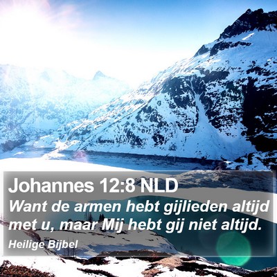 Johannes 12:8 NLD Bible Verse Image
