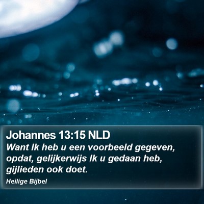 Johannes 13:15 NLD Bible Verse Image