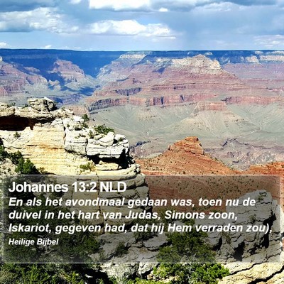 Johannes 13:2 NLD Bible Verse Image