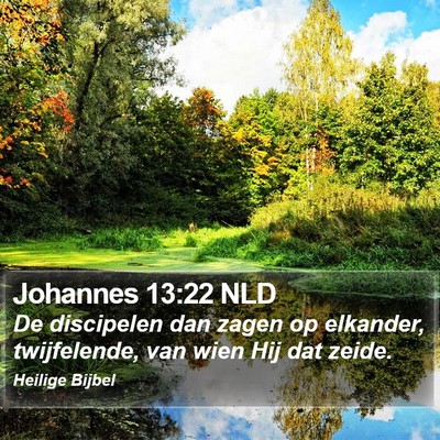 Johannes 13:22 NLD Bible Verse Image