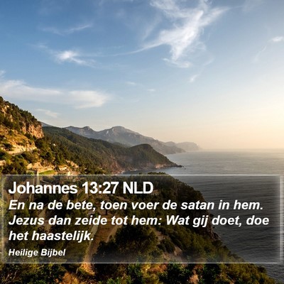 Johannes 13:27 NLD Bible Verse Image