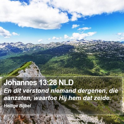 Johannes 13:28 NLD Bible Verse Image