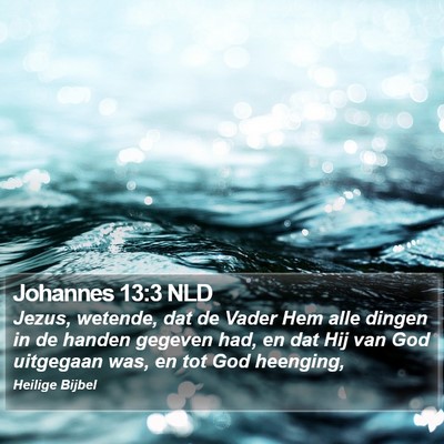 Johannes 13:3 NLD Bible Verse Image