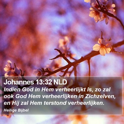Johannes 13:32 NLD Bible Verse Image
