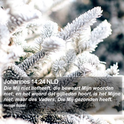 Johannes 14:24 NLD Bible Verse Image