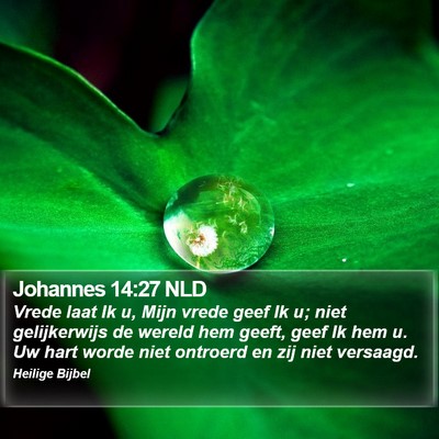 Johannes 14:27 NLD Bible Verse Image