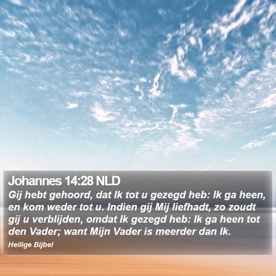 Johannes 14:28 NLD Bible Verse Image