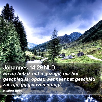 Johannes 14:29 NLD Bible Verse Image
