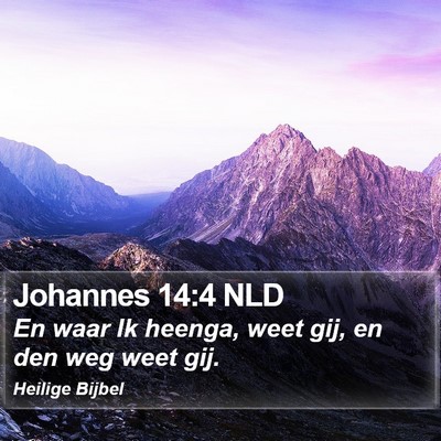 Johannes 14:4 NLD Bible Verse Image