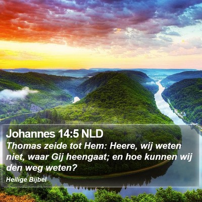 Johannes 14:5 NLD Bible Verse Image