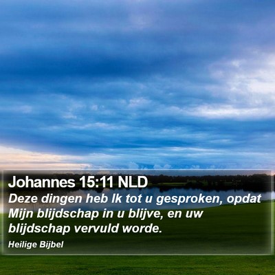 Johannes 15:11 NLD Bible Verse Image