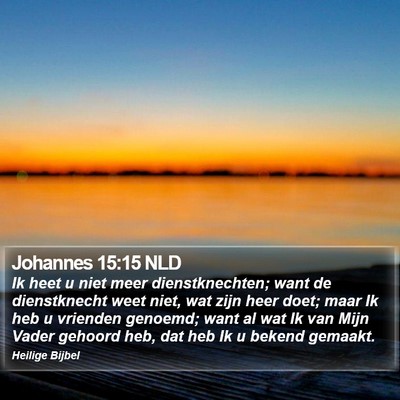 Johannes 15:15 NLD Bible Verse Image